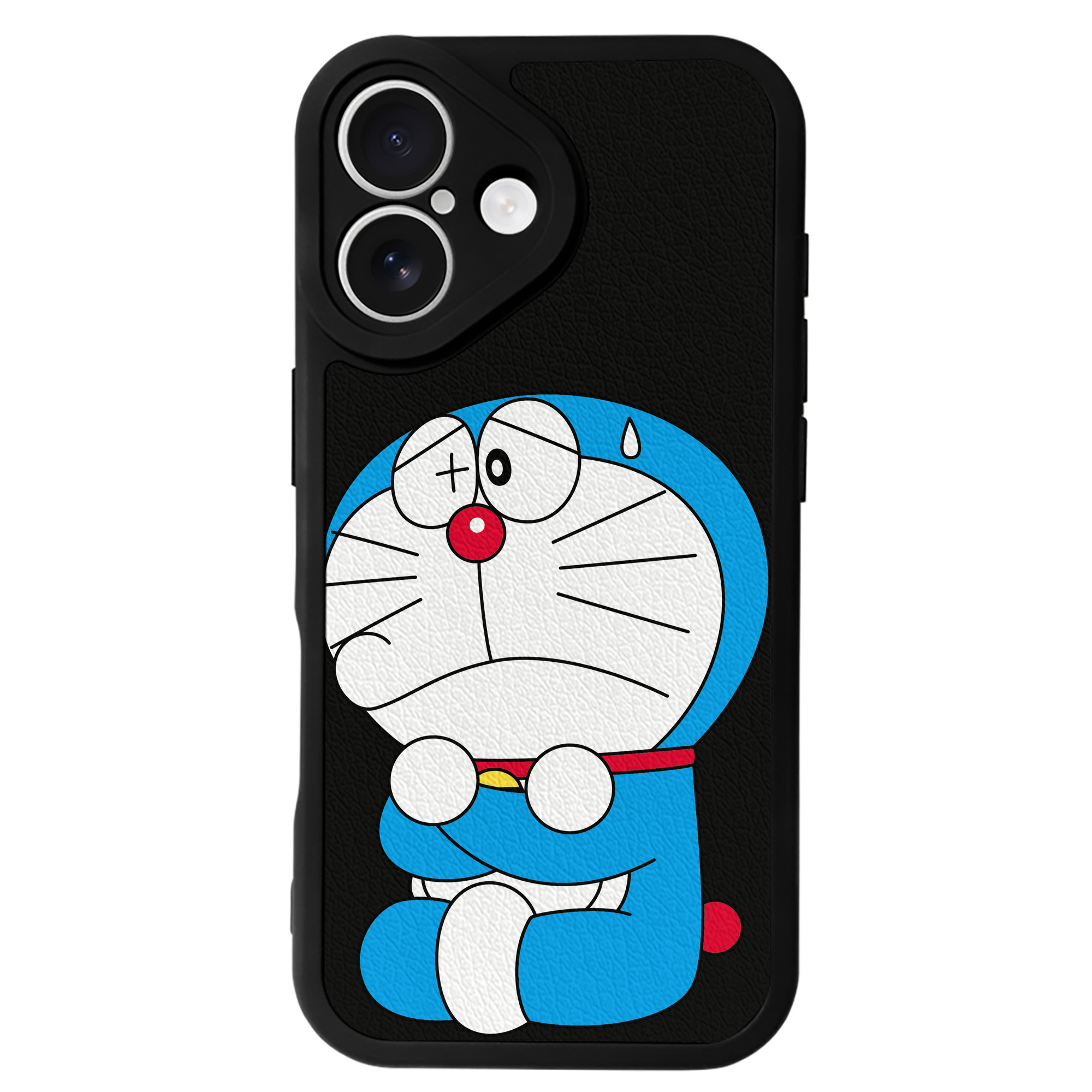 （画像用） ドラえもん Doraemon 【iPhone 16シリーズ対応】シリコンスマホケース（レザー調） 材質：シリコン